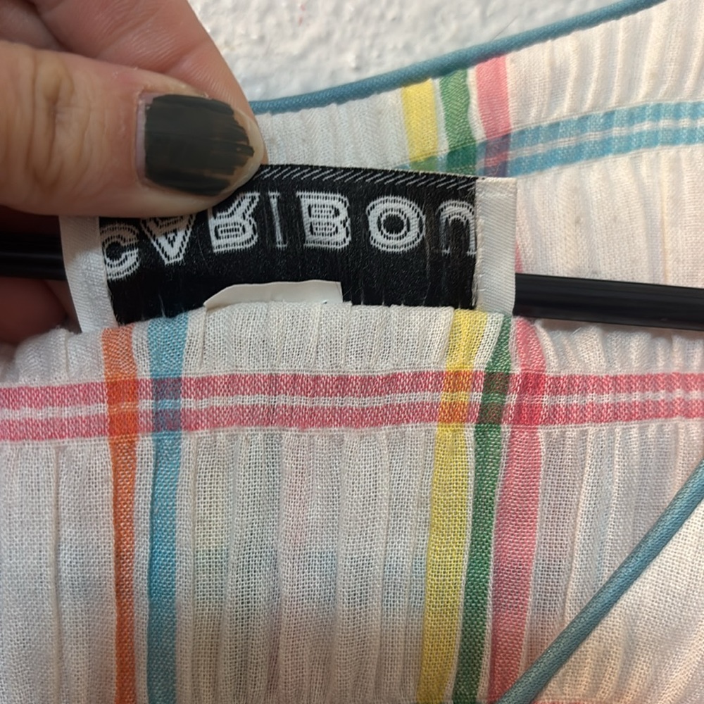 Caribou Multicolor Plaid Women's Top - Picture 5 of 6